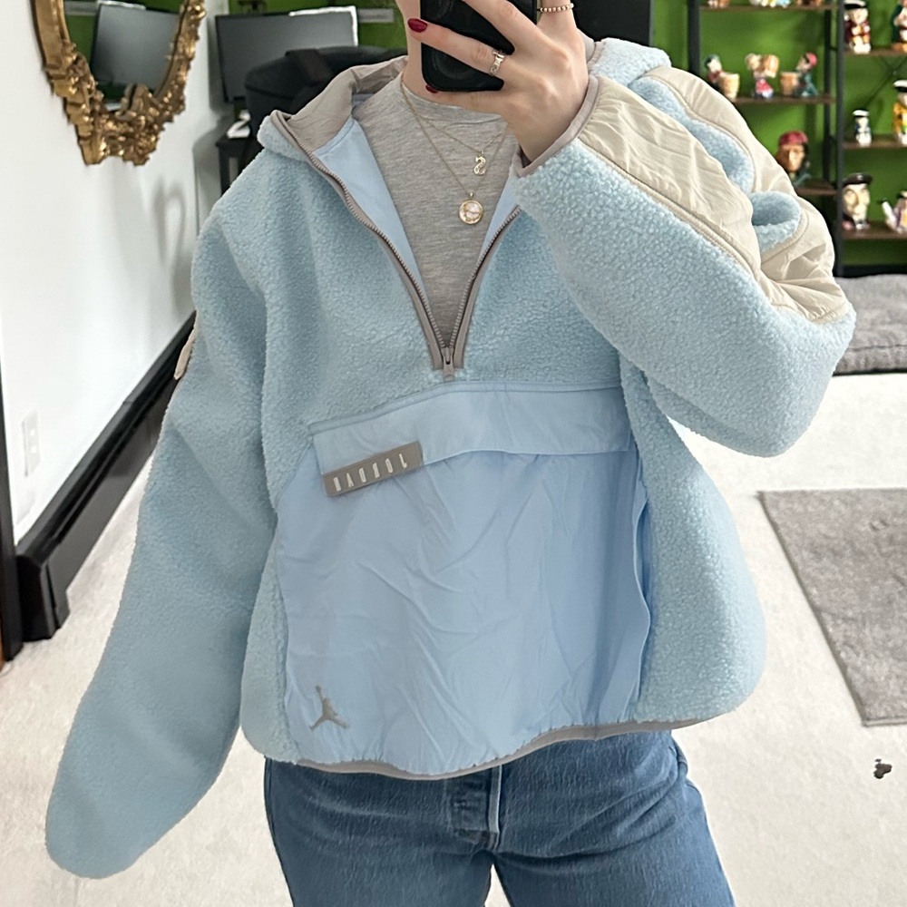 Air Jordan Light Blue Zip-Up Fleece